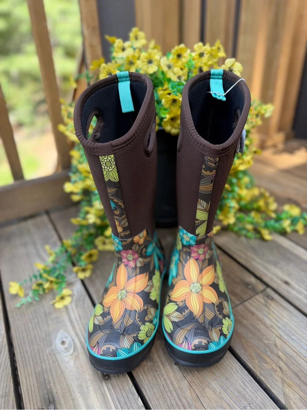 BOGS Floral Waterproof Garden Boots ⭐️NWT Outdoors Rain Gardening
